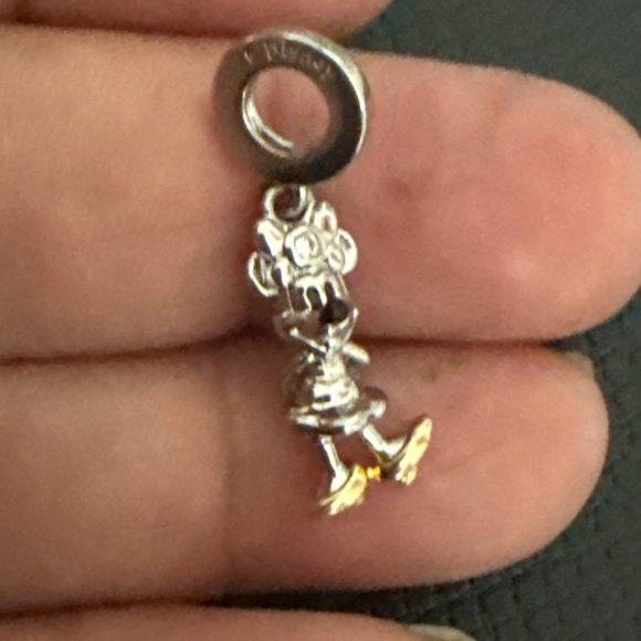 Disney Silver and Gold Minnie Mouse Charm - Picture 4 of 6